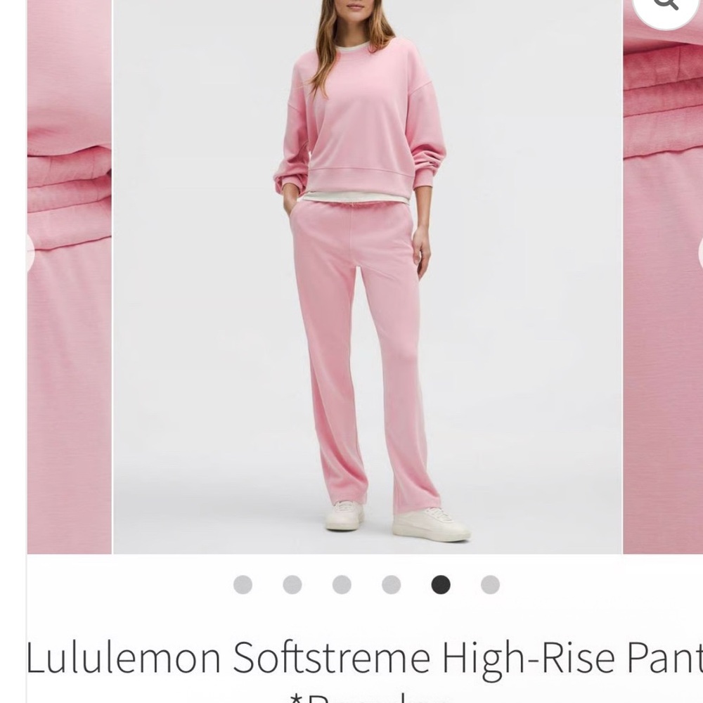 Lululemon Athletica Pink Track Pants